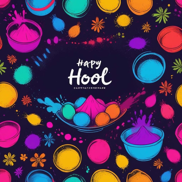 Photo watercolor holi festival happy holi lettering watercolor holi background flat detailed happy holi fe