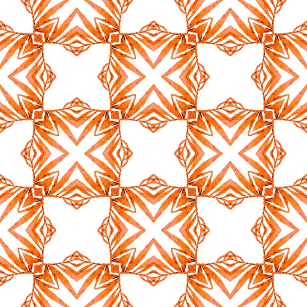 Watercolor ikat repeating tile border