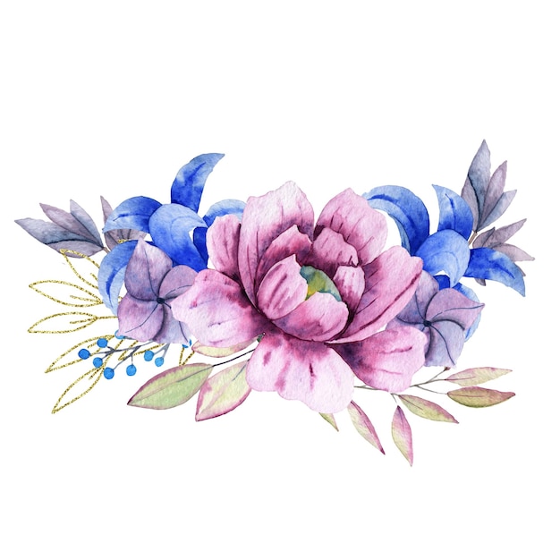 Watercolor Illustration for Card Logo Print etc