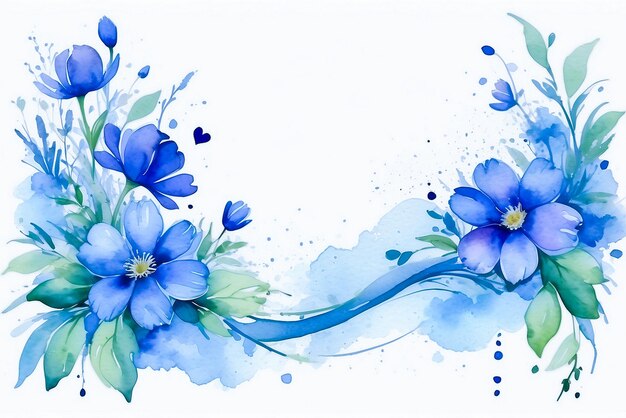 Watercolor illustration of a flower