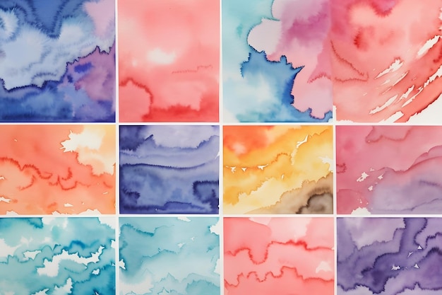 Watercolor Painted Backgrounds