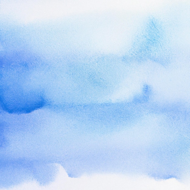 A watercolor painting of a blue sky