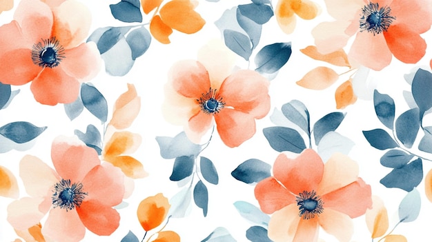 a watercolor painting of flowers by person