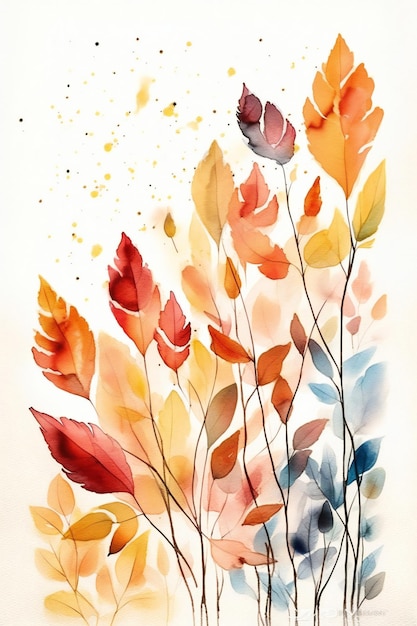 A watercolor painting of flowers with the word love on it.