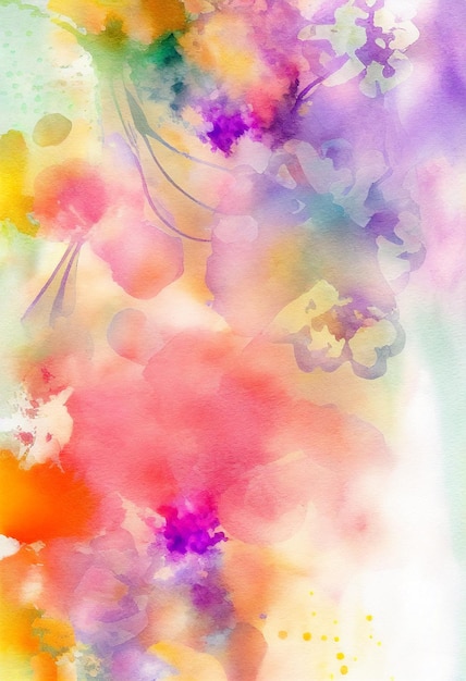 Watercolor painting for Mothers Day abstract backgroundGenerative AI