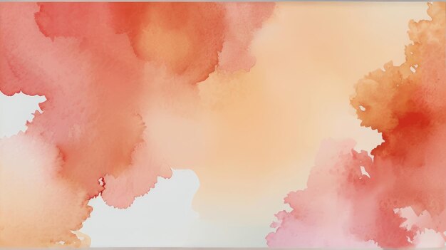 a watercolor painting of pink and orange colors