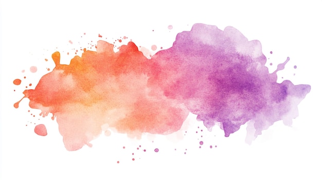 Photo a watercolor painting of purple and pink watercolors