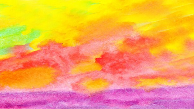 Watercolor pastel background aquarelle colorful stains on paper ai generated