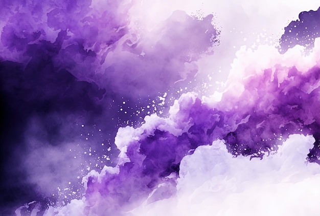 Watercolor purple background Violet backdrop