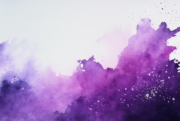 Watercolor purple background Violet backdrop