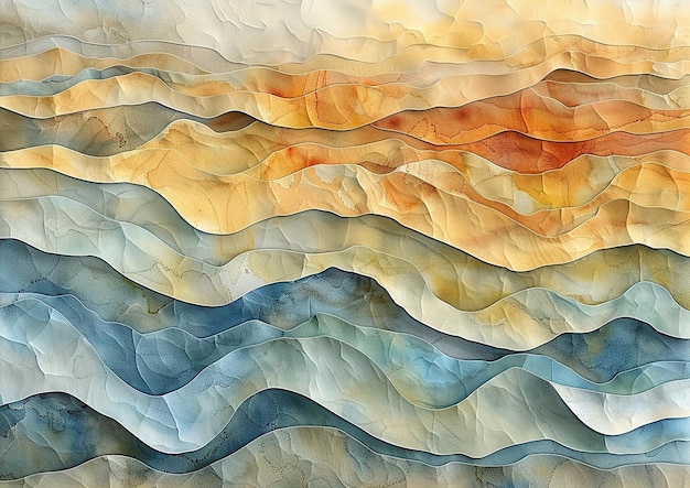 Watercolor Sand Dune Texture