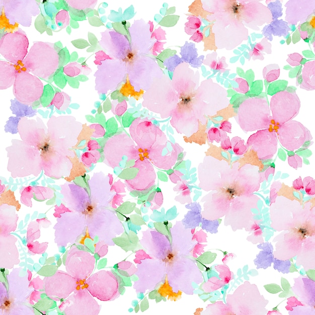 Watercolor seamless pattern