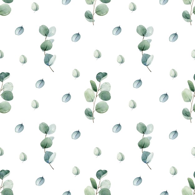 Photo watercolor seamless pattern