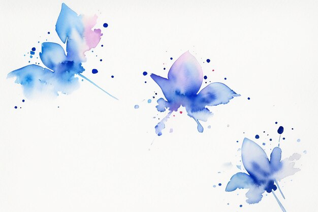 Watercolor splash ink smudge style Chinese ink painting design element background wallpaper