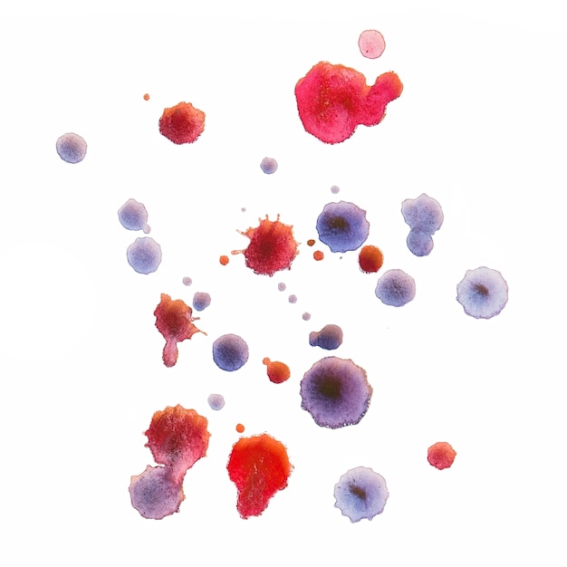 Watercolor splashes