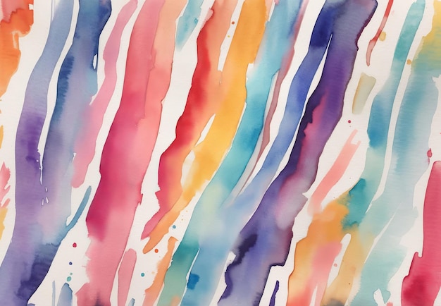 Watercolor stripe On a transparent background