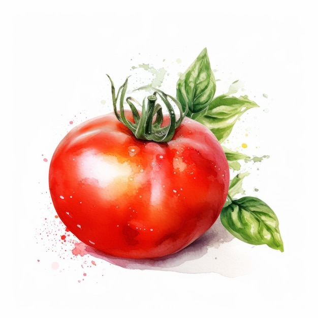 watercolor tomato icon