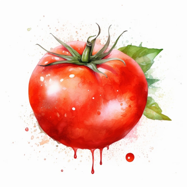 watercolor tomato icon