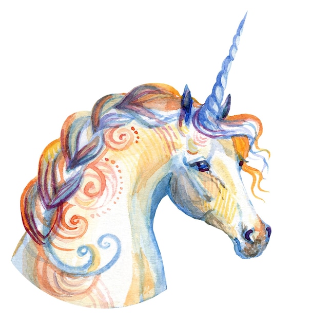 Watercolor unicorn 7