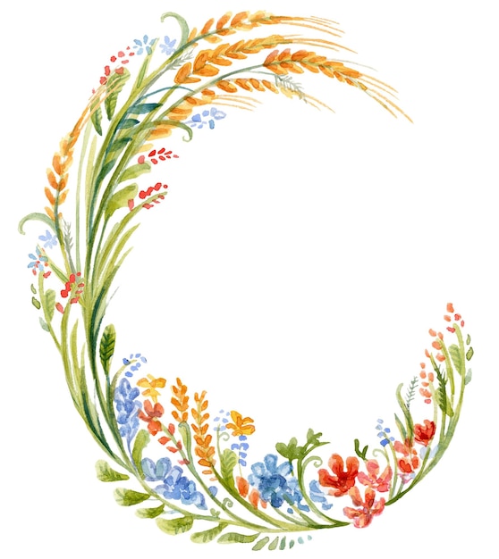 Watercolor wreath 5