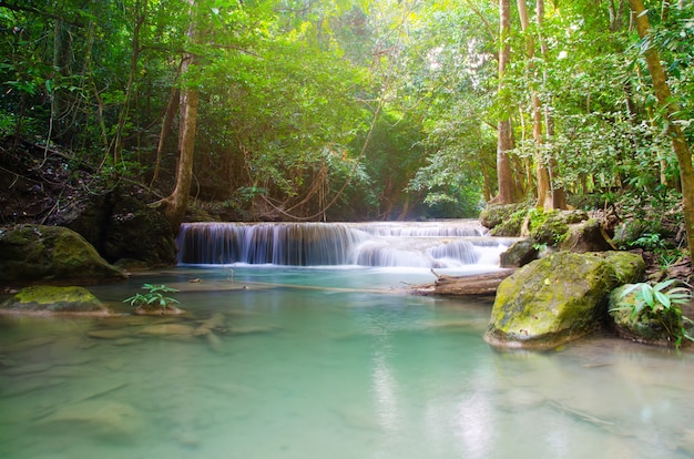 Waterfall in deep forest , thailand 