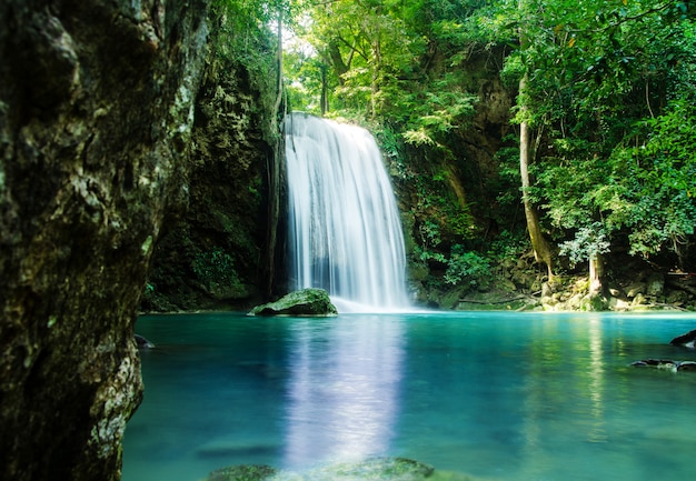 Waterfall in deep forest , thailand 