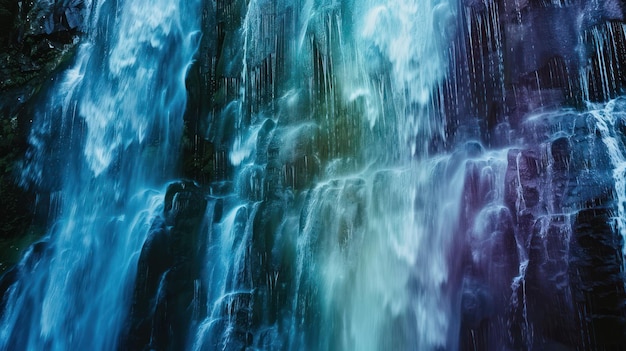 Photo waterfall in the forest