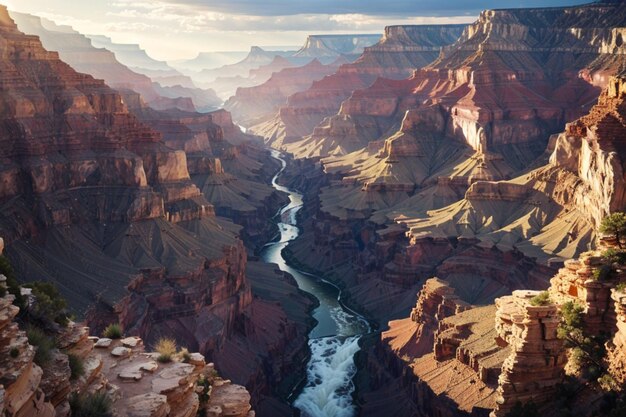 Photo waterfall grand canyon