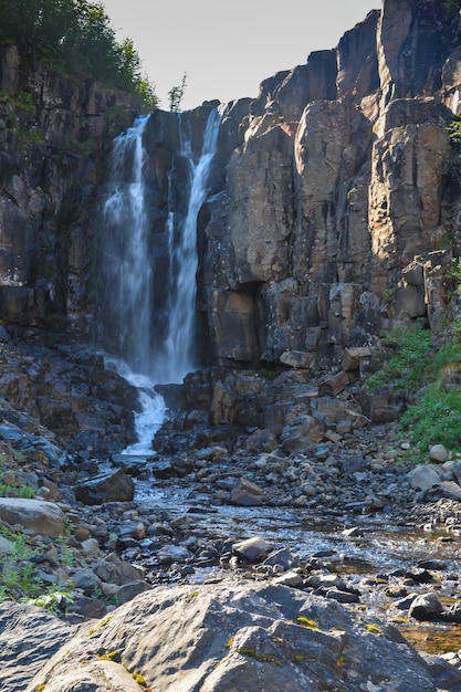 Waterfall on the Putorana Plateau