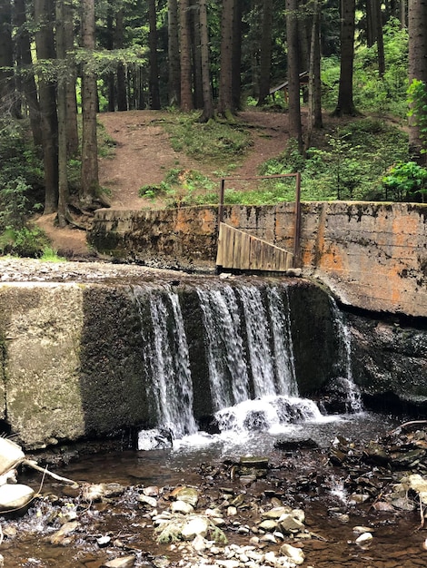 Waterfall in Skole Lviv Forest