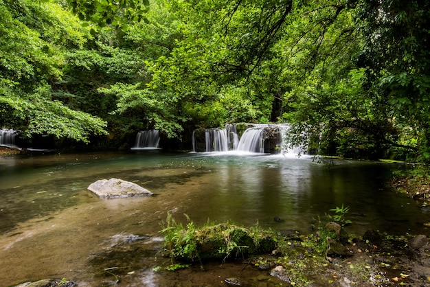 Waterfalls of Monte Gelato in the Valle del Treja near Mazzano Romano Lazio Italy