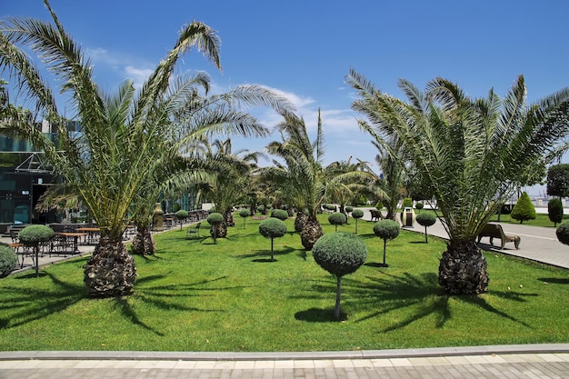 The waterfront in Baku city of Azerbaijan