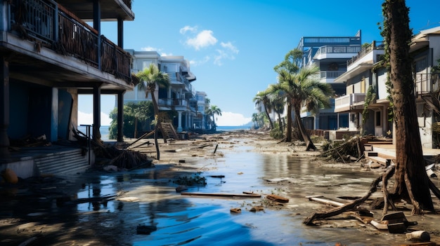 Waterlogged Streets Symbolize Climate Crisis