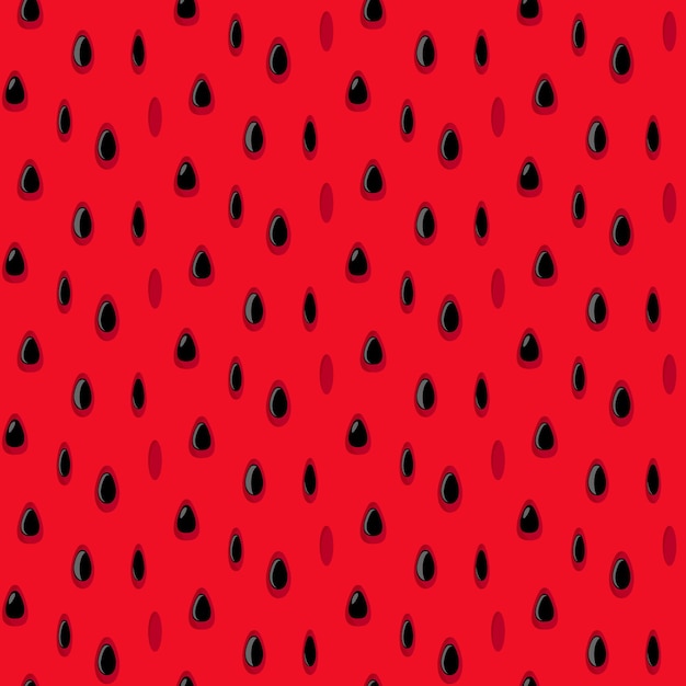 Watermelon background with black seeds