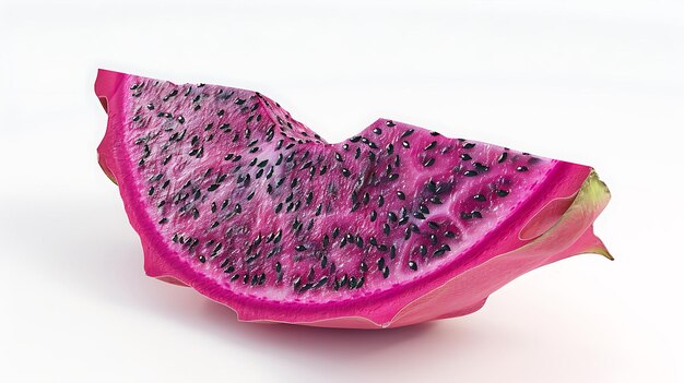 a watermelon cut in half with black seeds on top