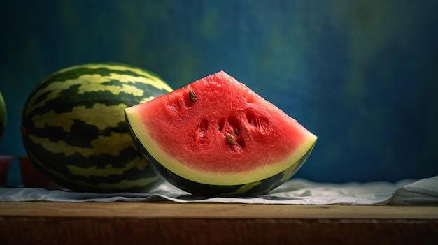 Watermelon is a watermelon that is cut in half.