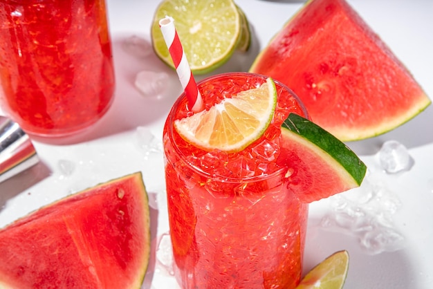 Watermelon lemonade cocktail