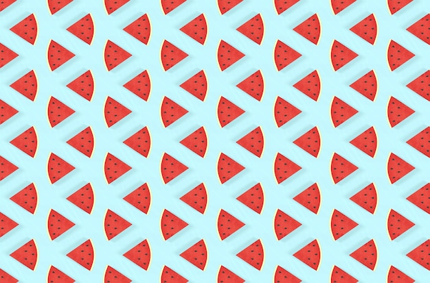 Watermelon seamless pattern Fruit and berry seamless watermelon background Juicy cute pattern