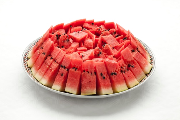 Watermelon served in a Moroccan way