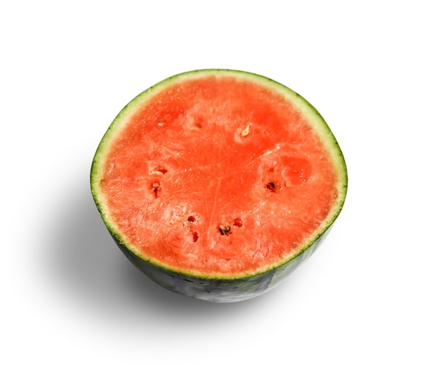 Watermelon slice isolated on white background