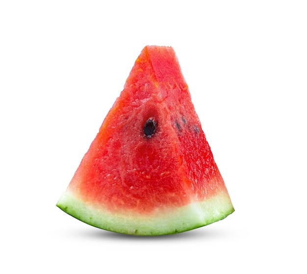 Watermelon slice isolated on white background