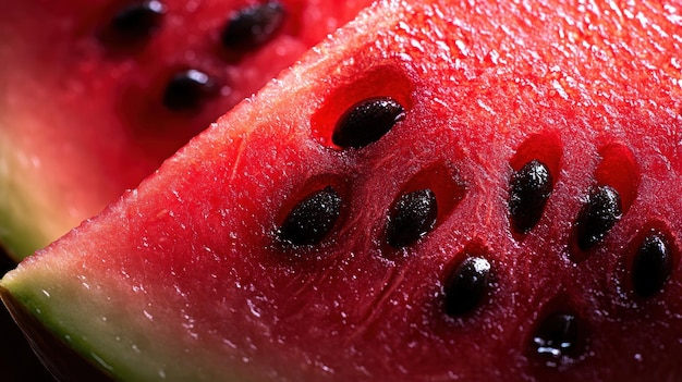 Watermelon Slice Macro Photography