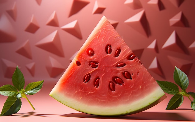 Watermelon slice pattern background