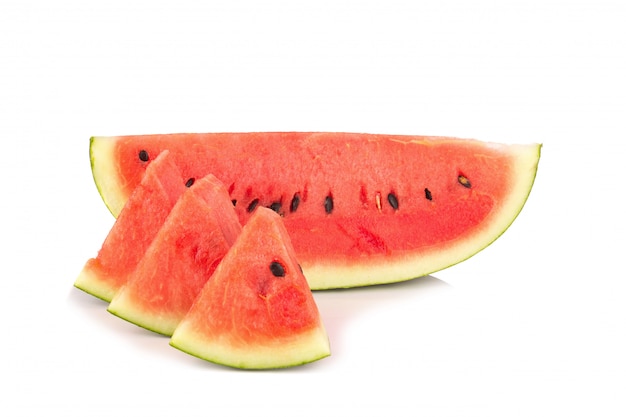 Watermelon on white background