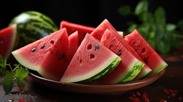 watermelon on white background