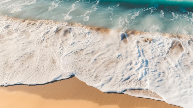 A wave on the beach with the word ocean on it