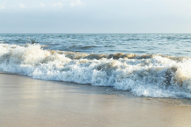 Wave breaking near the sand at Matosinho beach in Portugal.jpg