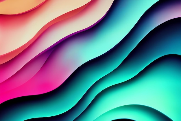 wave color gradient abstract background