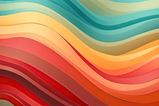 Wave colorful striped background abstract background