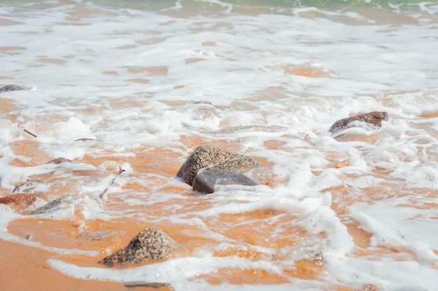 Wave covering the sea